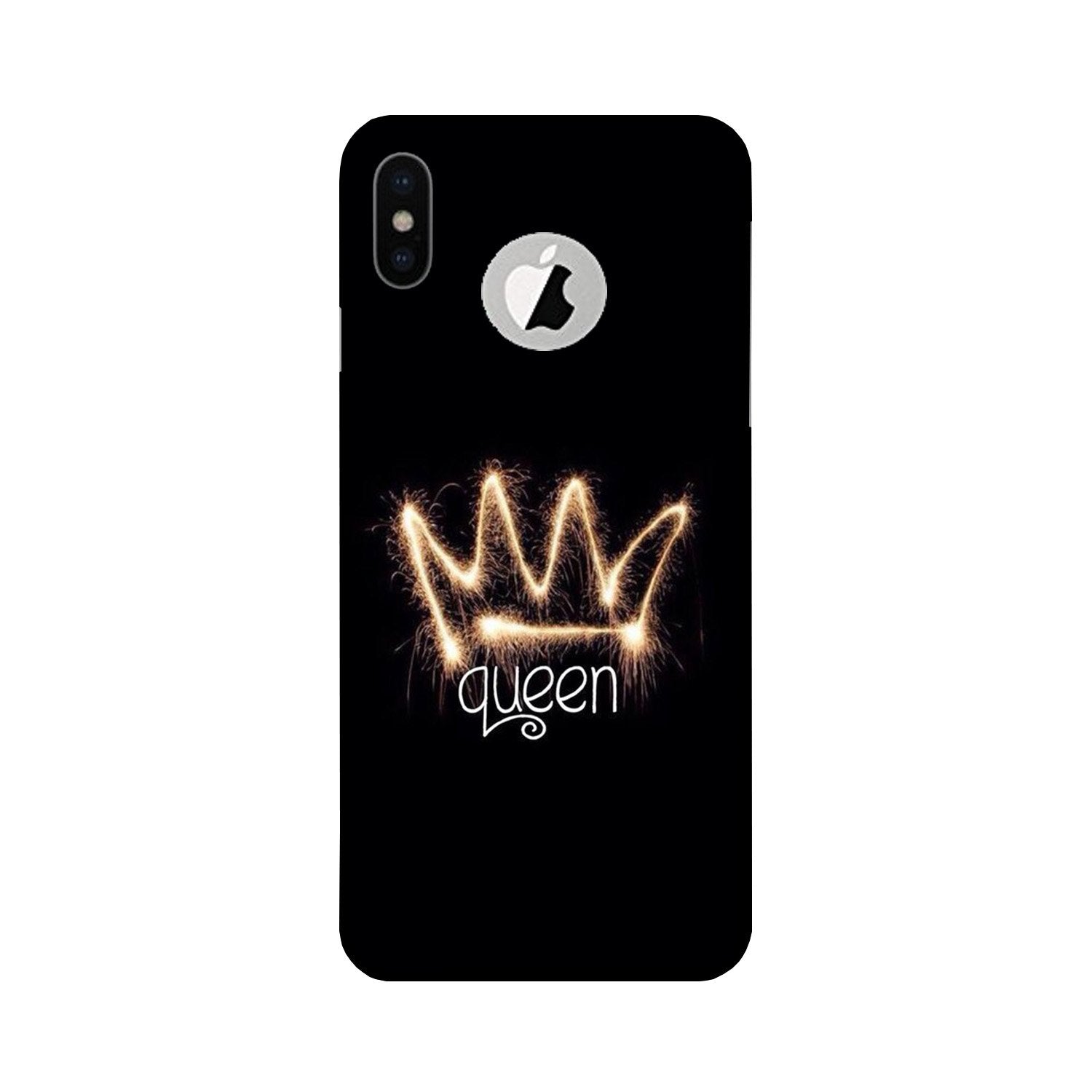 Queen Mobile Back Case for iPhone Xs logo cut (Design - 270) Queen Case for iPhone Xs logo cut (Design No. 270)