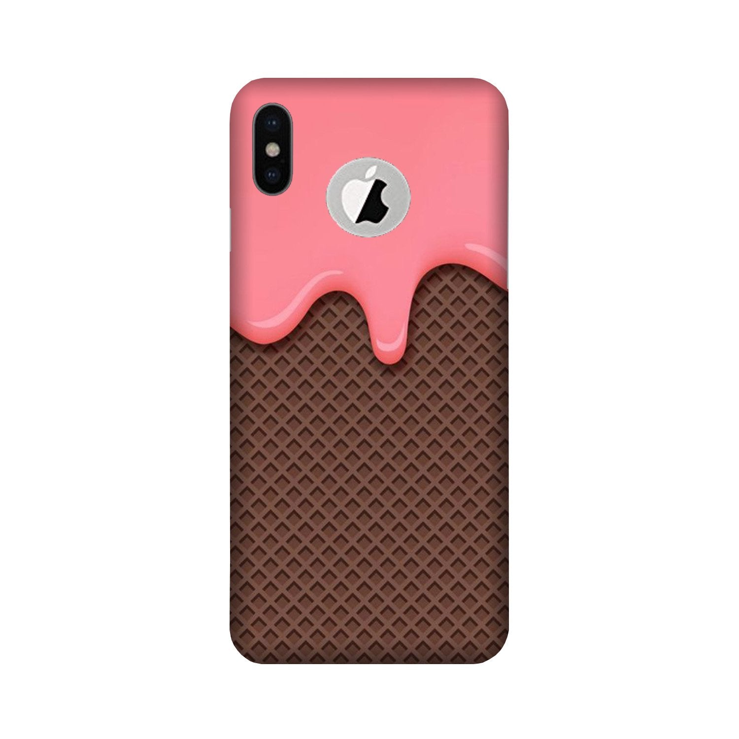 IceCream Mobile Back Case for iPhone Xs logo cut (Design - 287) IceCream Case for iPhone Xs logo cut (Design No. 287)