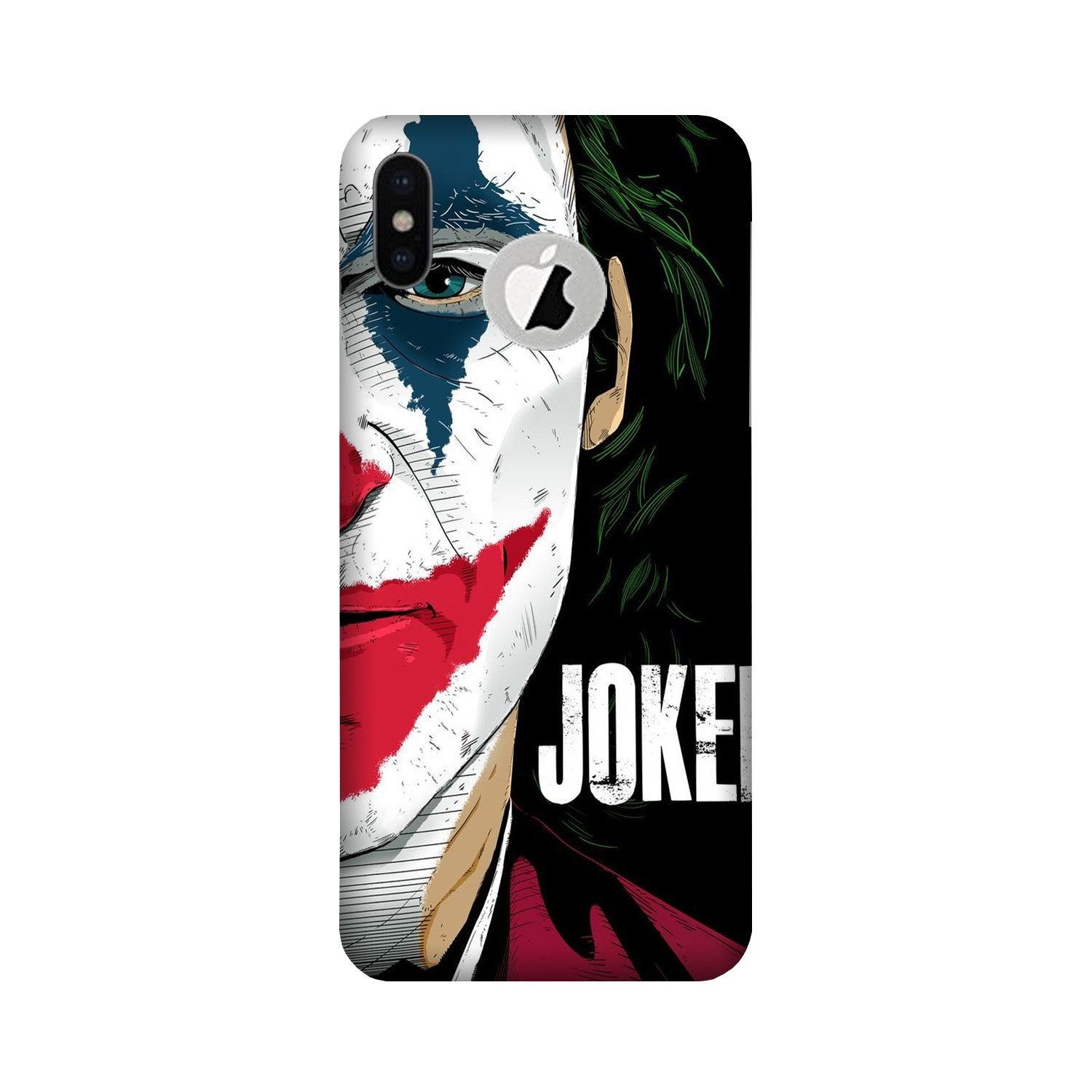 Joker Mobile Back Case for iPhone Xs Logo Cut (Design - 301) Joker Mobile Back Case for iPhone Xs Logo Cut (Design - 301)