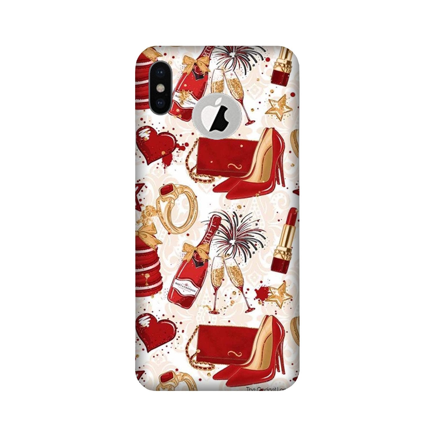 Girlish Mobile Back Case for iPhone Xs Logo Cut (Design - 312) Girlish Mobile Back Case for iPhone Xs Logo Cut (Design - 312)