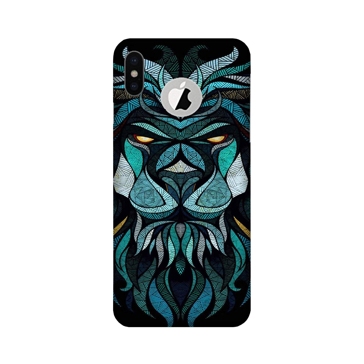 Lion Mobile Back Case for iPhone Xs Logo Cut (Design - 314) Lion Mobile Back Case for iPhone Xs Logo Cut (Design - 314)