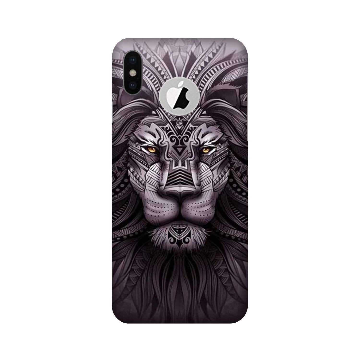Lion Mobile Back Case for iPhone Xs Logo Cut (Design - 315) Lion Mobile Back Case for iPhone Xs Logo Cut (Design - 315)