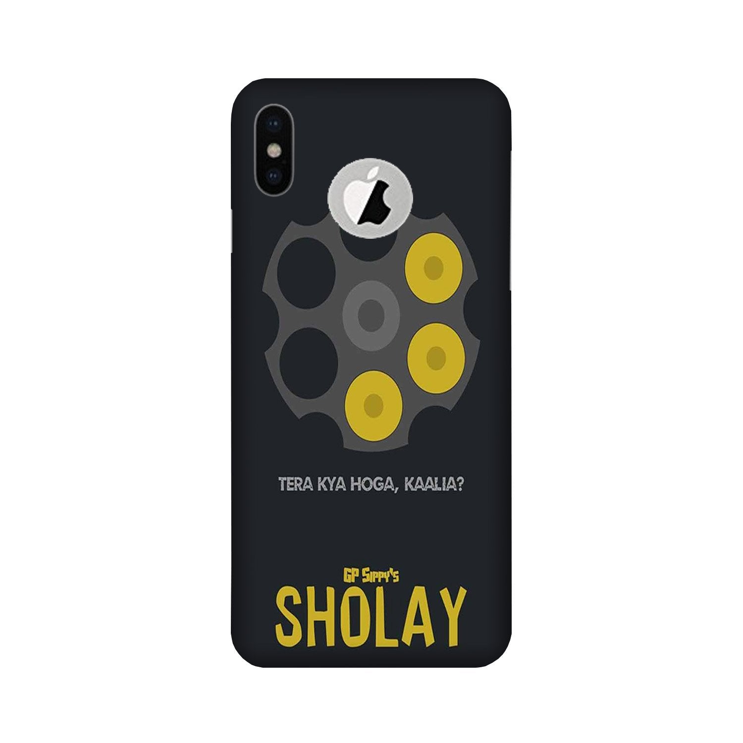 Sholay Mobile Back Case for iPhone Xs Logo Cut (Design - 356) Sholay Mobile Back Case for iPhone Xs Logo Cut (Design - 356)