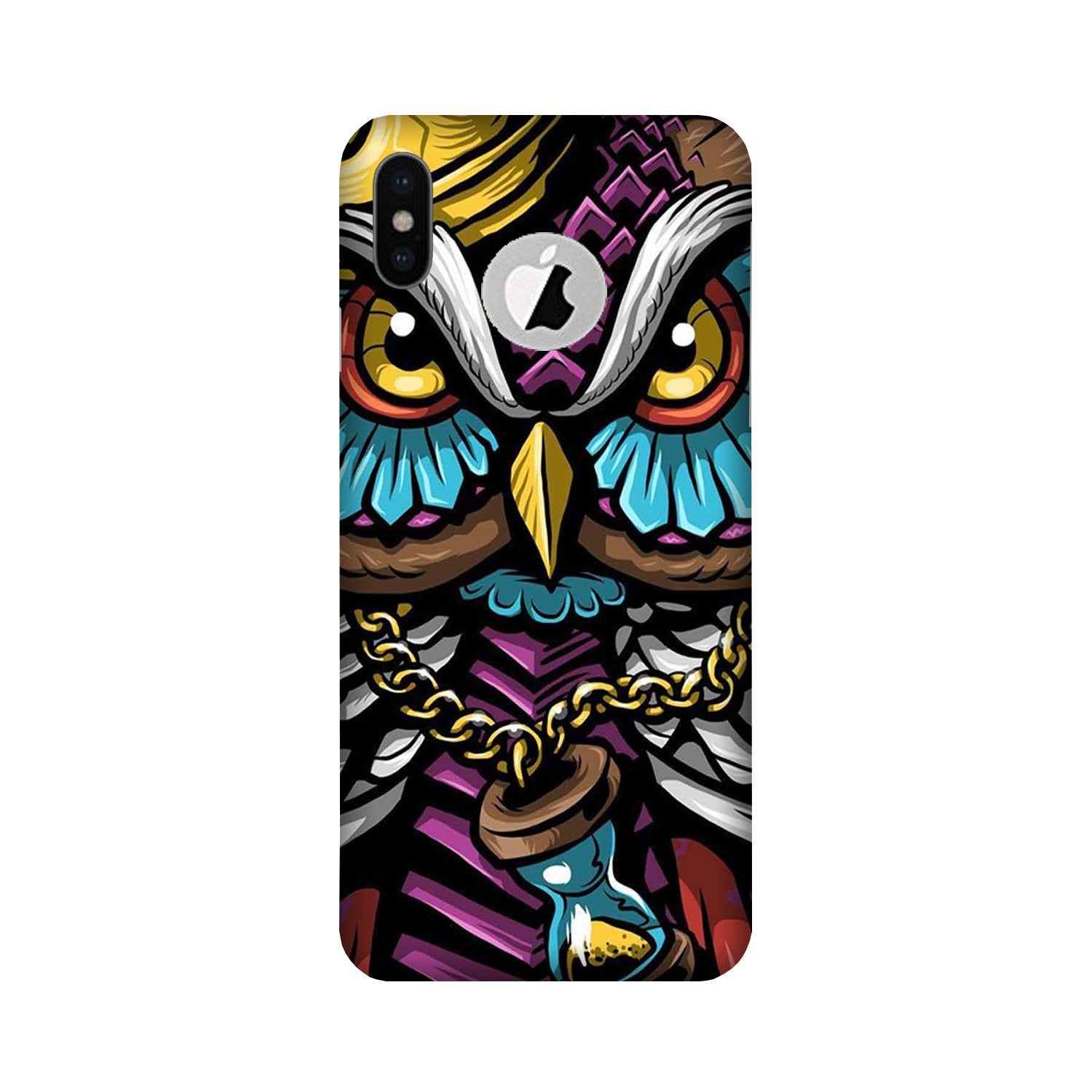 Owl Mobile Back Case for iPhone Xs Logo Cut (Design - 359) Owl Mobile Back Case for iPhone Xs Logo Cut (Design - 359)