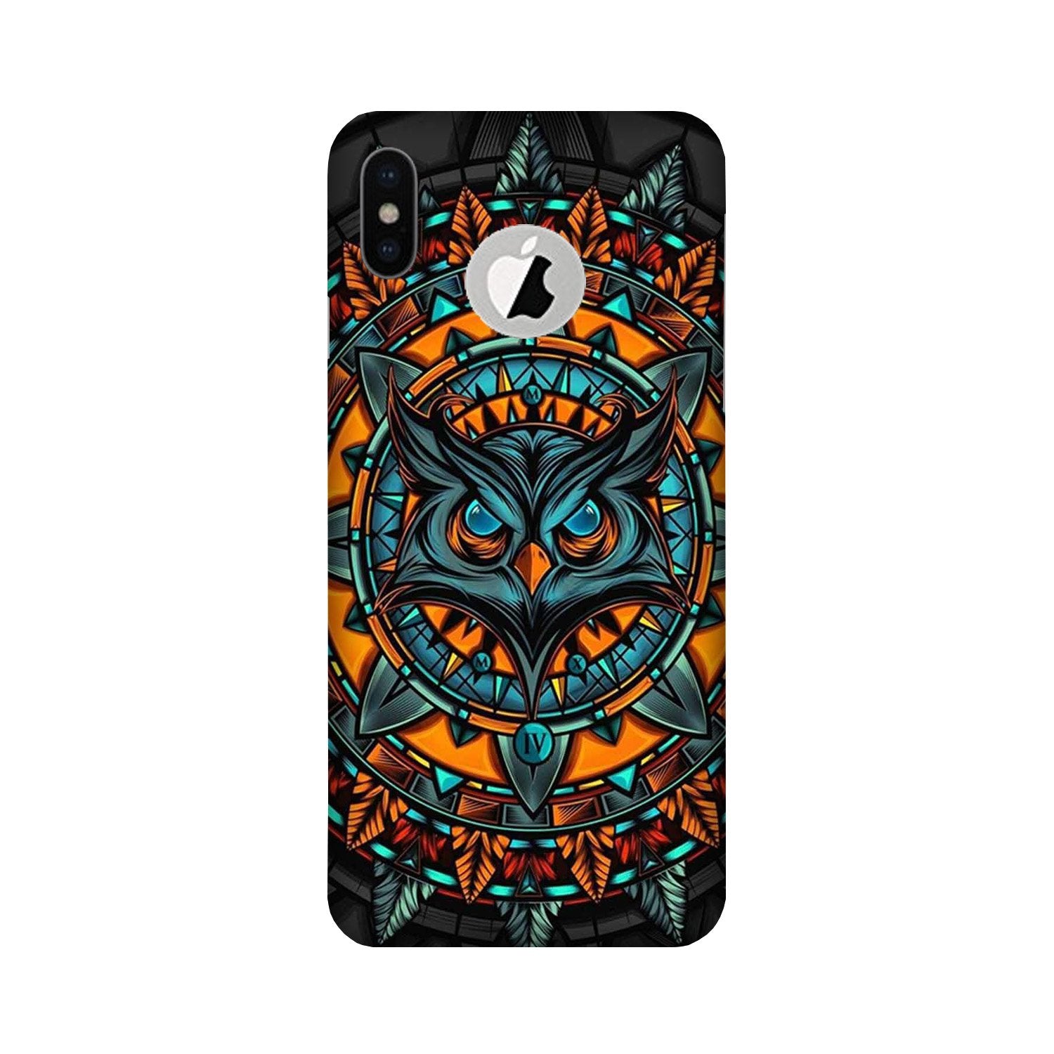 Owl Mobile Back Case for iPhone Xs Logo Cut (Design - 360) Owl Mobile Back Case for iPhone Xs Logo Cut (Design - 360)