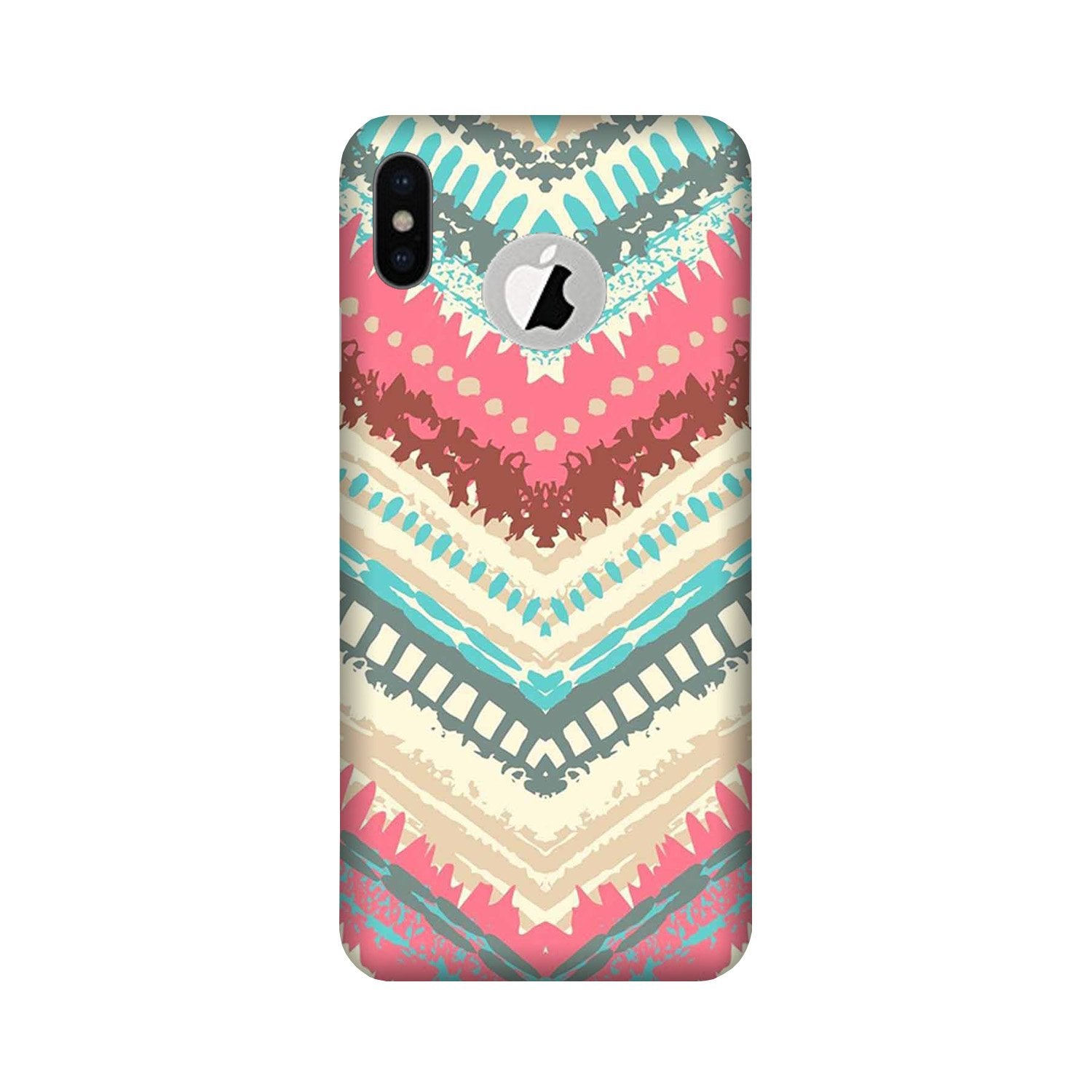 Pattern Mobile Back Case for iPhone Xs Logo Cut (Design - 368) Pattern Mobile Back Case for iPhone Xs Logo Cut (Design - 368)