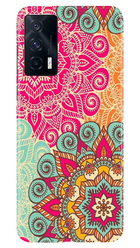 Rangoli art Mobile Back Case for Vivo iQOO 7 (Design - 6) Rangoli art Case for Vivo iQOO 7