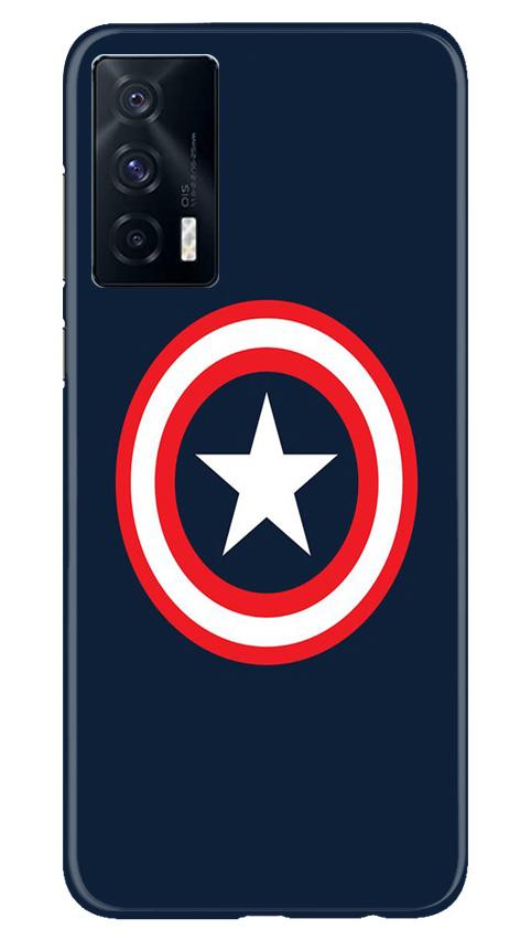 Captain America Mobile Back Case for Vivo iQOO 7 (Design - 42) Captain America Case for Vivo iQOO 7