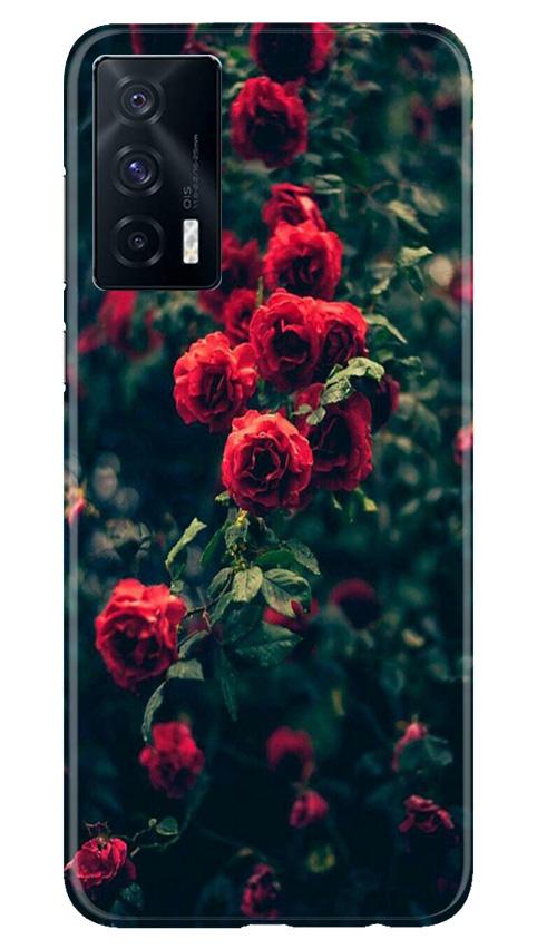Red Rose Mobile Back Case for Vivo iQOO 7 (Design - 66) Red Rose Case for Vivo iQOO 7