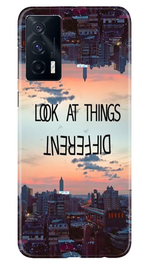 Look at things different Mobile Back Case for Vivo iQOO 7 (Design - 99) Look at things different Case for Vivo iQOO 7