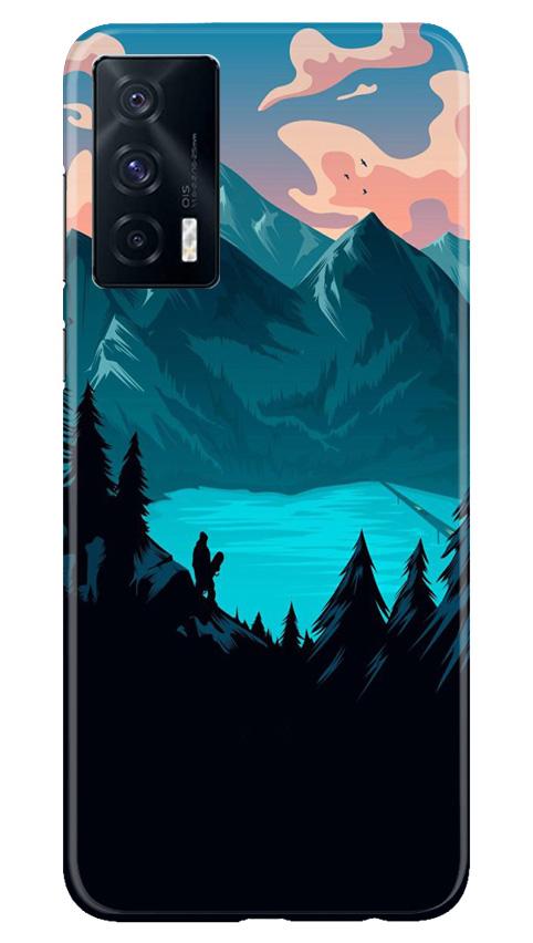 Mountains Mobile Back Case for Vivo iQOO 7 (Design - 186) Mountains Case for Vivo iQOO 7 (Design - 186)