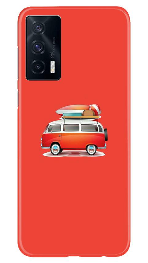 Travel Bus Mobile Back Case for Vivo iQOO 7 (Design - 258) Travel Bus Case for Vivo iQOO 7 (Design No. 258)