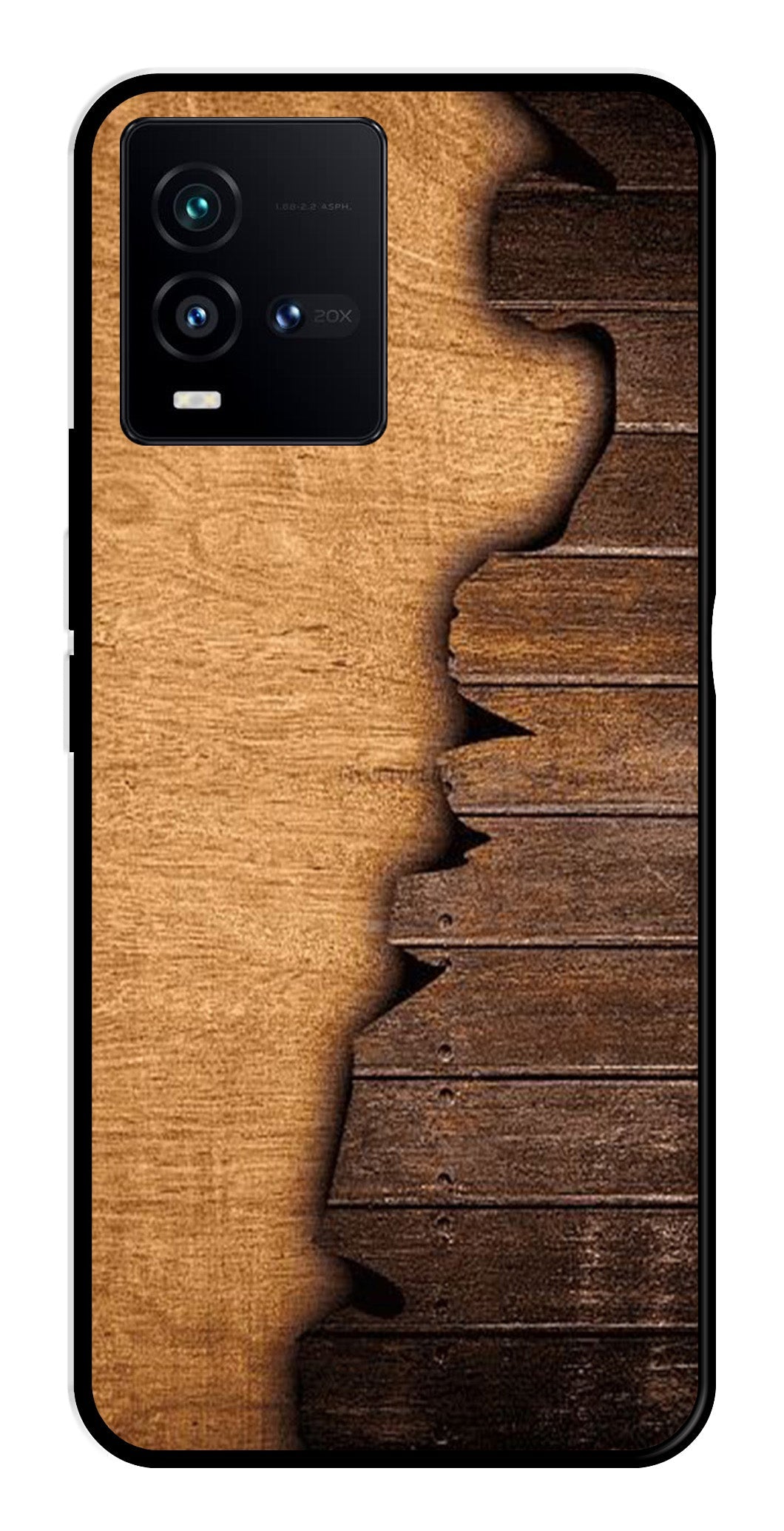 Wooden Design Metal Mobile Case for Vivo iQOO 9T 5G Wooden Design Metal Mobile Case for Vivo iQOO 9T 5G (Design No -13)