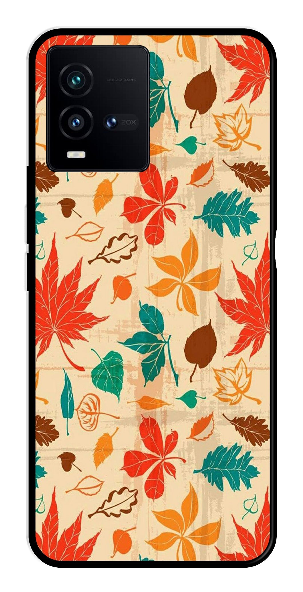 Leafs Design Metal Mobile Case for Vivo iQOO 9T 5G Leafs Design Metal Mobile Case for Vivo iQOO 9T 5G (Design No -14)