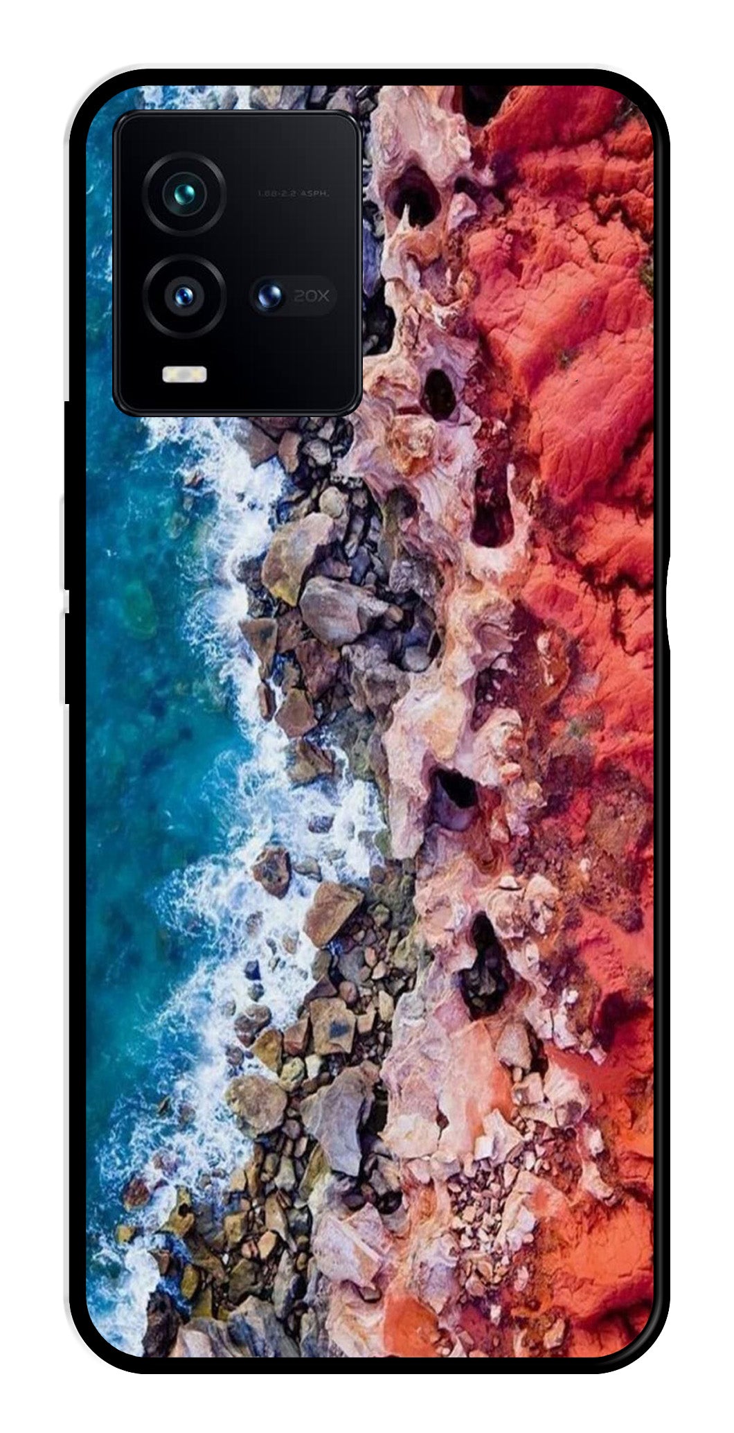 Sea Shore Metal Mobile Case for Vivo iQOO 9T 5G Sea Shore Metal Mobile Case for Vivo iQOO 9T 5G (Design No -18)