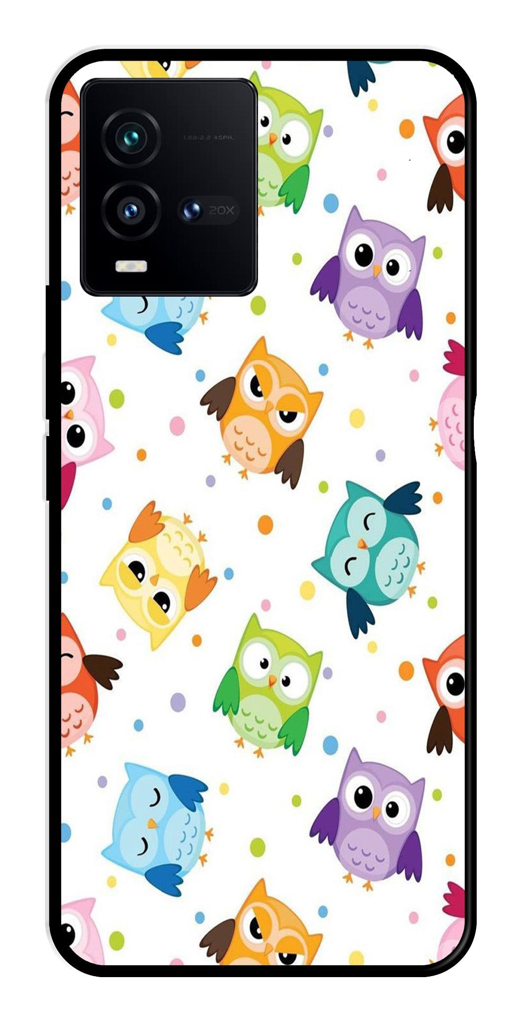 Owls Pattern Metal Mobile Case for Vivo iQOO 9T 5G Owls Pattern Metal Mobile Case for Vivo iQOO 9T 5G (Design No -20)