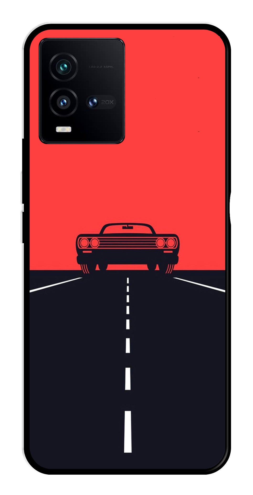 Car Lover Metal Mobile Case for Vivo iQOO 9T 5G Car Lover Metal Mobile Case for Vivo iQOO 9T 5G (Design No -21)