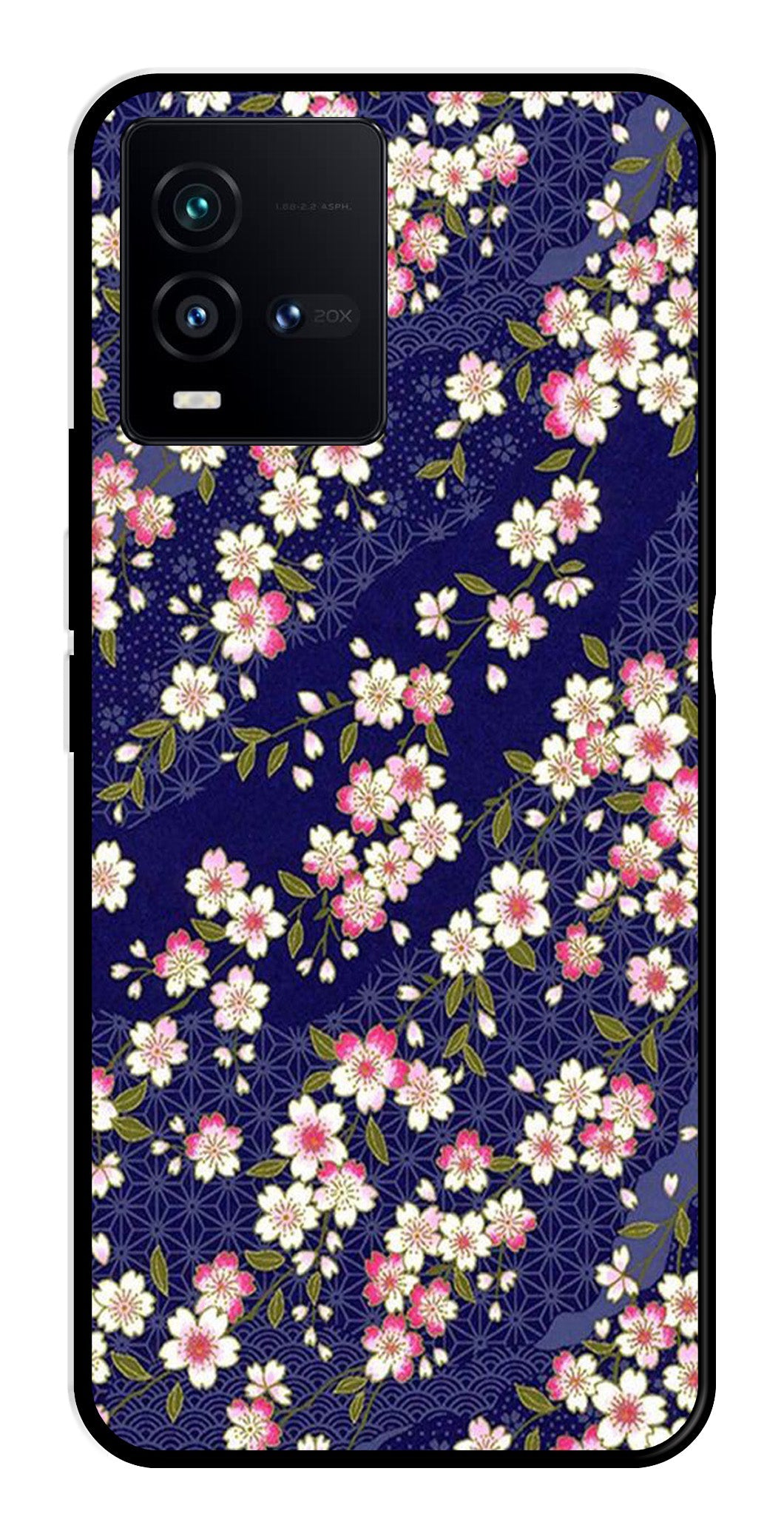 Flower Design Metal Mobile Case for Vivo iQOO 9T 5G Flower Design Metal Mobile Case for Vivo iQOO 9T 5G (Design No -25)