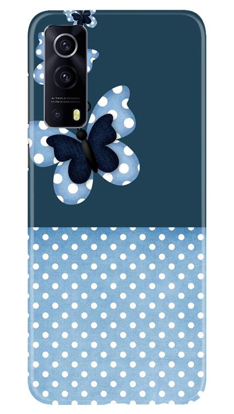 White dots Butterfly Mobile Back Case for Vivo iQOO Z3 5G (Design - 31) White dots Butterfly Case for Vivo iQOO Z3 5G