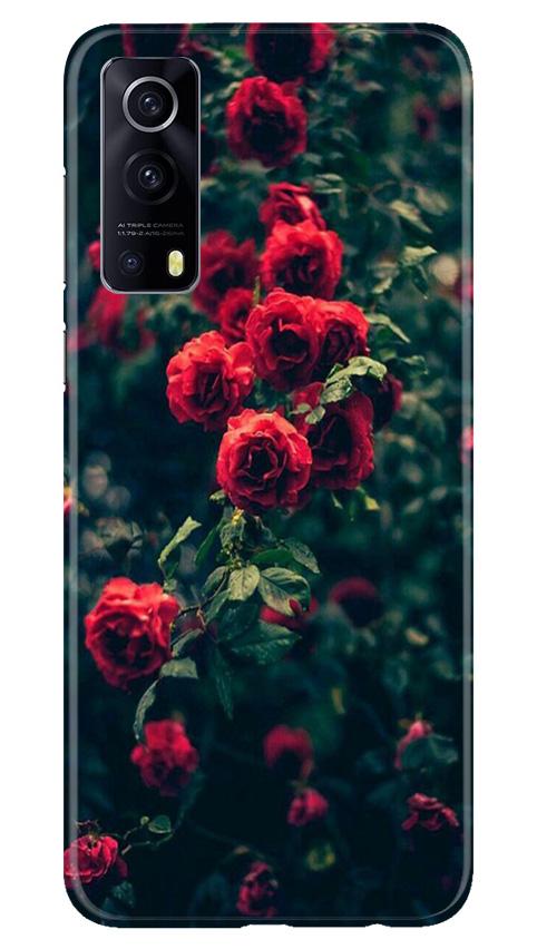 Red Rose Mobile Back Case for Vivo iQOO Z3 5G (Design - 66) Red Rose Case for Vivo iQOO Z3 5G