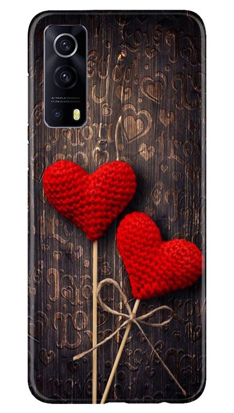 Red Hearts Mobile Back Case for Vivo iQOO Z3 5G (Design - 80) Red Hearts Case for Vivo iQOO Z3 5G