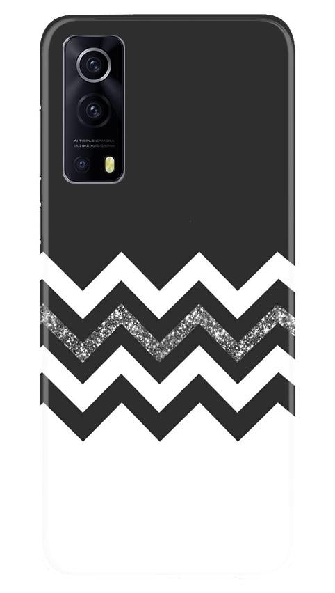 Black white Pattern2Mobile Back Case for Vivo iQOO Z3 5G (Design - 83) Black white Pattern2Case for Vivo iQOO Z3 5G
