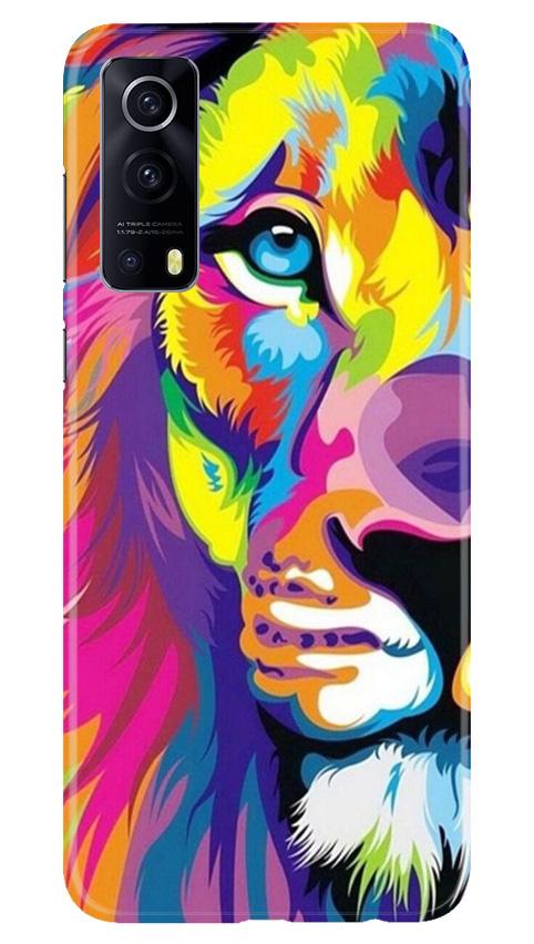 Colorful Lion Mobile Back Case for Vivo iQOO Z3 5G (Design - 110) Colorful Lion Case for Vivo iQOO Z3 5G (Design - 110)