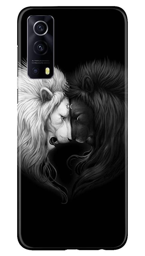 Dark White Lion Mobile Back Case for Vivo iQOO Z3 5G (Design - 140) Dark White Lion Case for Vivo iQOO Z3 5G (Design - 140)