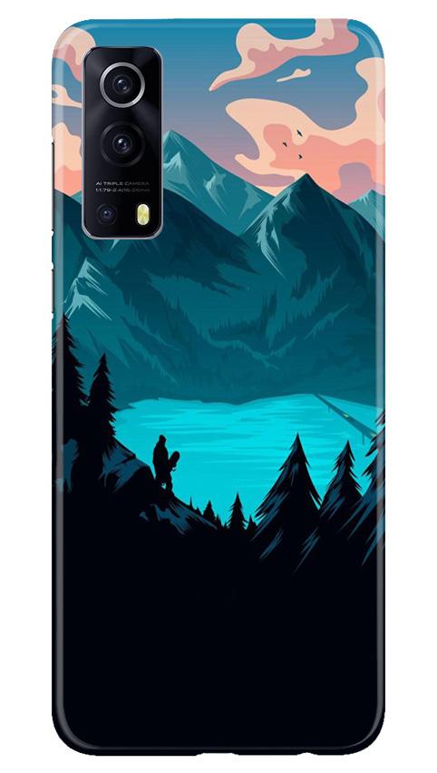 Mountains Mobile Back Case for Vivo iQOO Z3 5G (Design - 186) Mountains Case for Vivo iQOO Z3 5G (Design - 186)