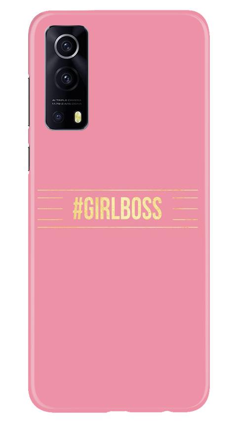 Girl Boss Pink Mobile Back Case for Vivo iQOO Z3 5G (Design - 263) Girl Boss Pink Case for Vivo iQOO Z3 5G (Design No. 263)