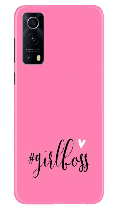 Girl Boss Pink Mobile Back Case for Vivo iQOO Z3 5G (Design - 269) Girl Boss Pink Case for Vivo iQOO Z3 5G (Design No. 269)