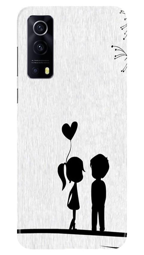 Cute Kid Couple Mobile Back Case for Vivo iQOO Z3 5G (Design - 283) Cute Kid Couple Case for Vivo iQOO Z3 5G (Design No. 283)