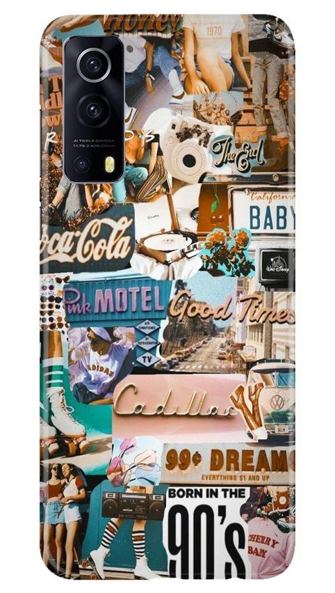 Vintage Design Mobile Back Case for Vivo iQOO Z3 5G (Design - 284) Vintage Design Case for Vivo iQOO Z3 5G (Design No. 284)