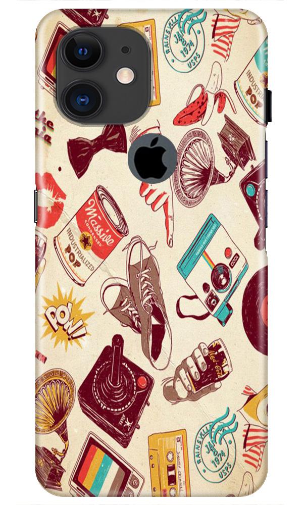 Vintage Mobile Back Case for iPhone 11 Logo Cut (Design - 35) Vintage Case for iPhone 11 Logo Cut