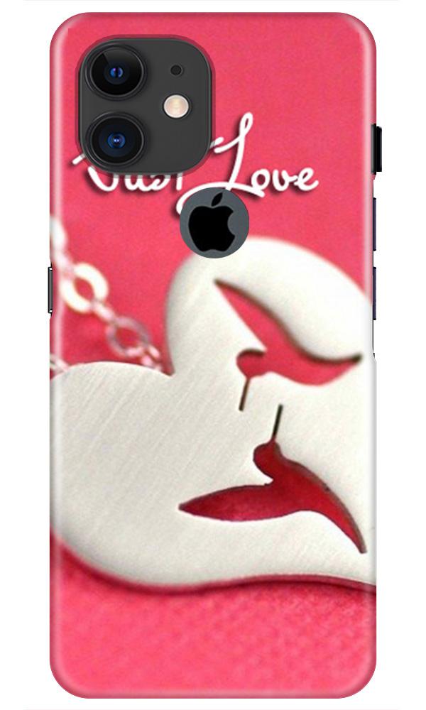 Just love Mobile Back Case for iPhone 11 Logo Cut (Design - 88) Just love Case for iPhone 11 Logo Cut