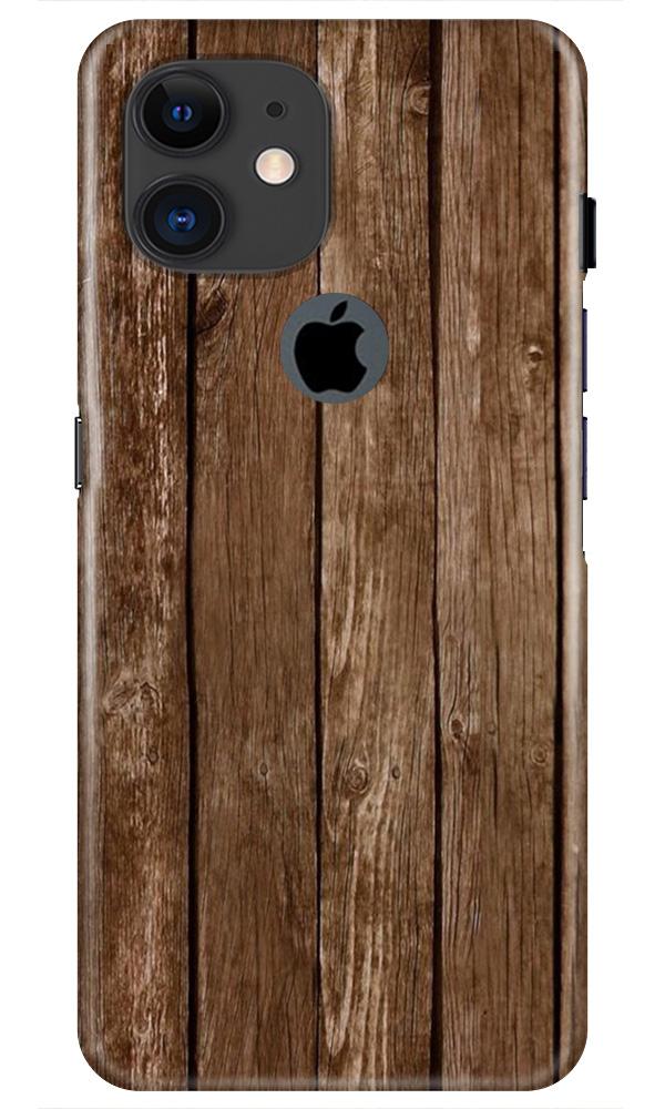 Wooden Look Mobile Back Case for iPhone 11 Logo Cut (Design - 112) Wooden Look Case for iPhone 11 Logo Cut (Design - 112)