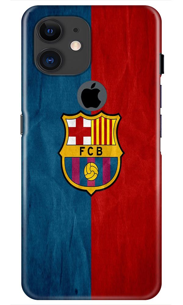 FCB Football Mobile Back Case for iPhone 11 Logo Cut (Design 123