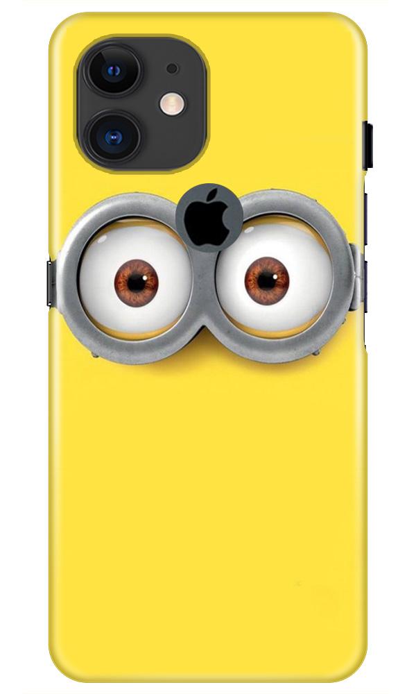 Minions Mobile Back Case for iPhone 11 Logo Cut (Design - 128) Minions Case for iPhone 11 Logo Cut (Design - 128)