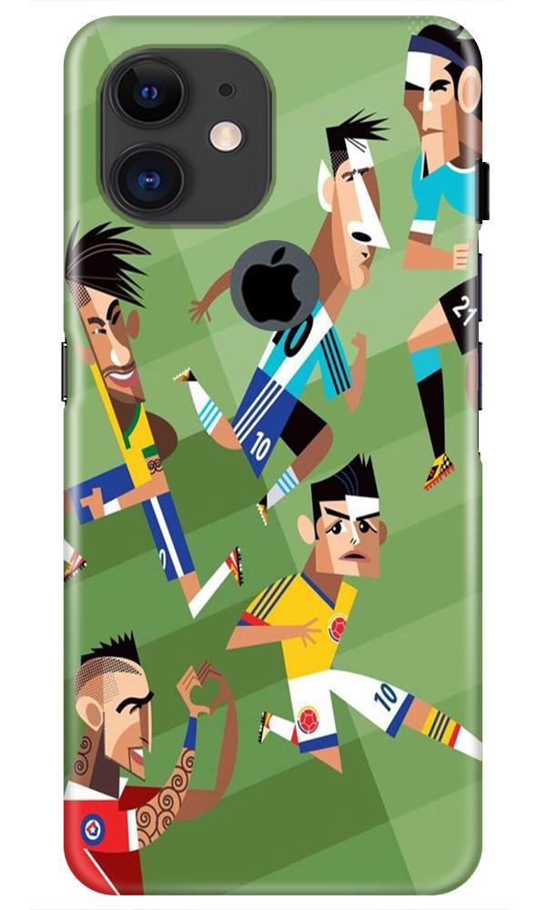 Football Mobile Back Case for iPhone 11 Logo Cut (Design - 166) Football Case for iPhone 11 Logo Cut (Design - 166)