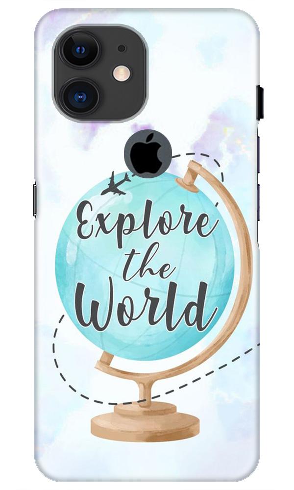 Explore the World Mobile Back Case for iPhone 11 Logo Cut (Design - 207) Explore the World Case for iPhone 11 Logo Cut (Design No. 207)