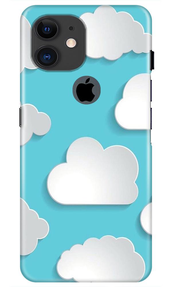 Clouds Mobile Back Case for iPhone 11 Logo Cut (Design - 210) Clouds Case for iPhone 11 Logo Cut (Design No. 210)
