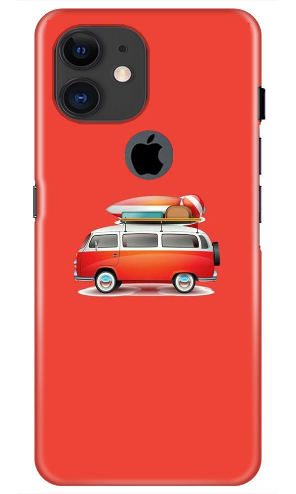 Travel Bus Mobile Back Case for iPhone 11 Logo Cut (Design - 258) Travel Bus Case for iPhone 11 Logo Cut (Design No. 258)
