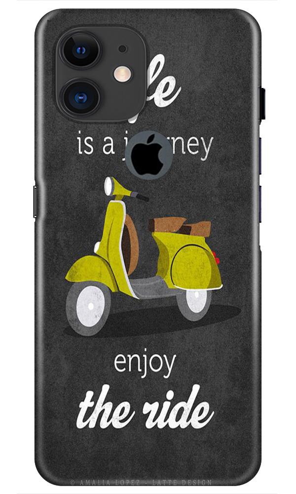 Life is a Journey Mobile Back Case for iPhone 11 Logo Cut (Design - 261) Life is a Journey Case for iPhone 11 Logo Cut (Design No. 261)