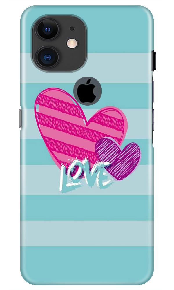 Love Mobile Back Case for iPhone 11 Logo Cut (Design - 299) Love Case for iPhone 11 Logo Cut (Design No. 299)