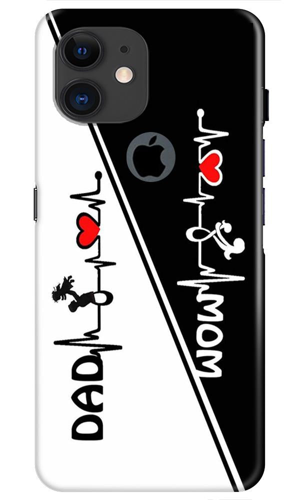 Love Mom Dad Mobile Back Case for iPhone 11 Logo Cut (Design - 385) Love Mom Dad Mobile Back Case for iPhone 11 Logo Cut (Design - 385)