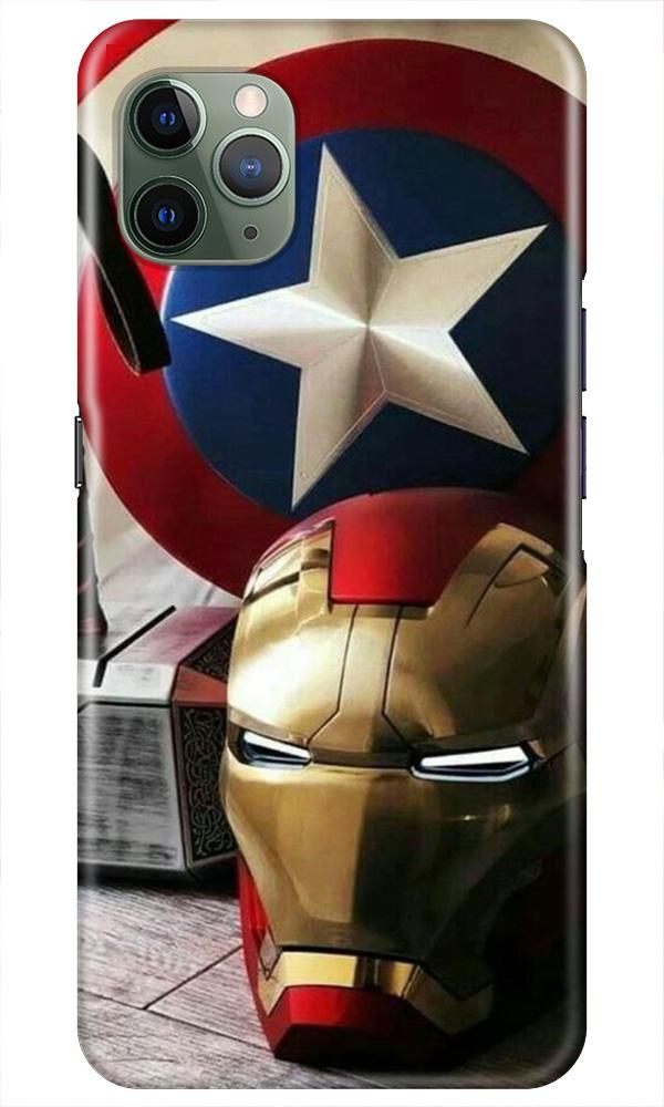 Ironman Captain America Mobile Back Case for iPhone 11 Pro Max (Design - 254) Ironman Captain America Case for iPhone 11 Pro Max (Design No. 254)