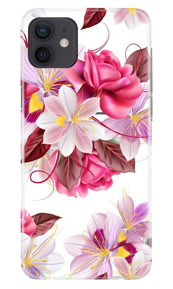 Beautiful flowers Mobile Back Case for iPhone 12 (Design - 23) Beautiful flowers Case for iPhone 12