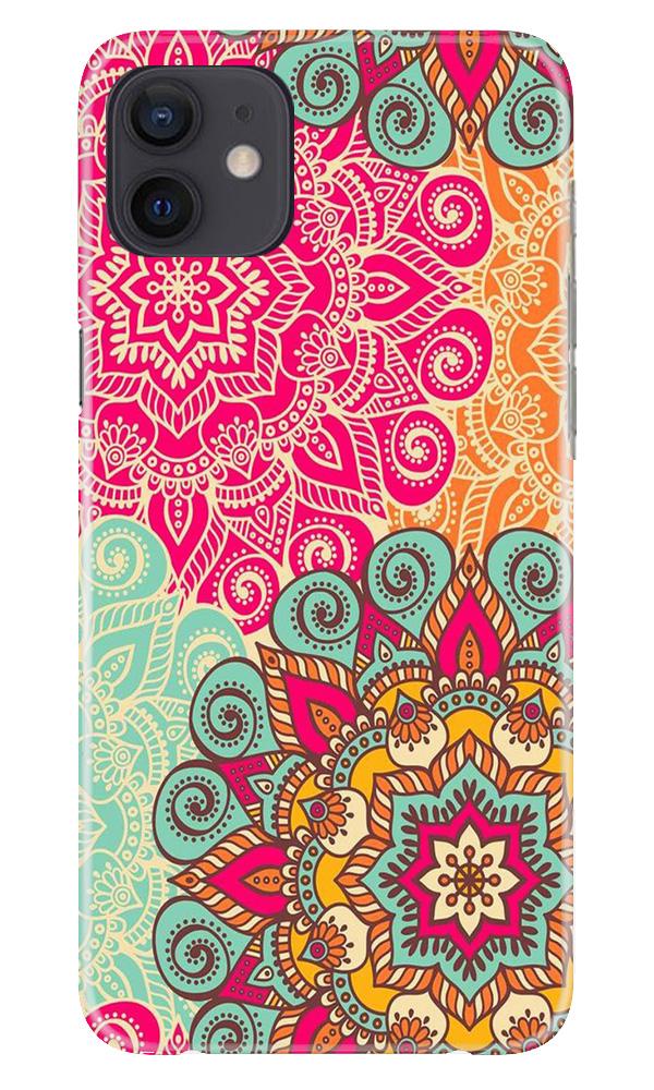 Rangoli art2 Mobile Back Case for iPhone 12 (Design - 29) Rangoli art2 Case for iPhone 12