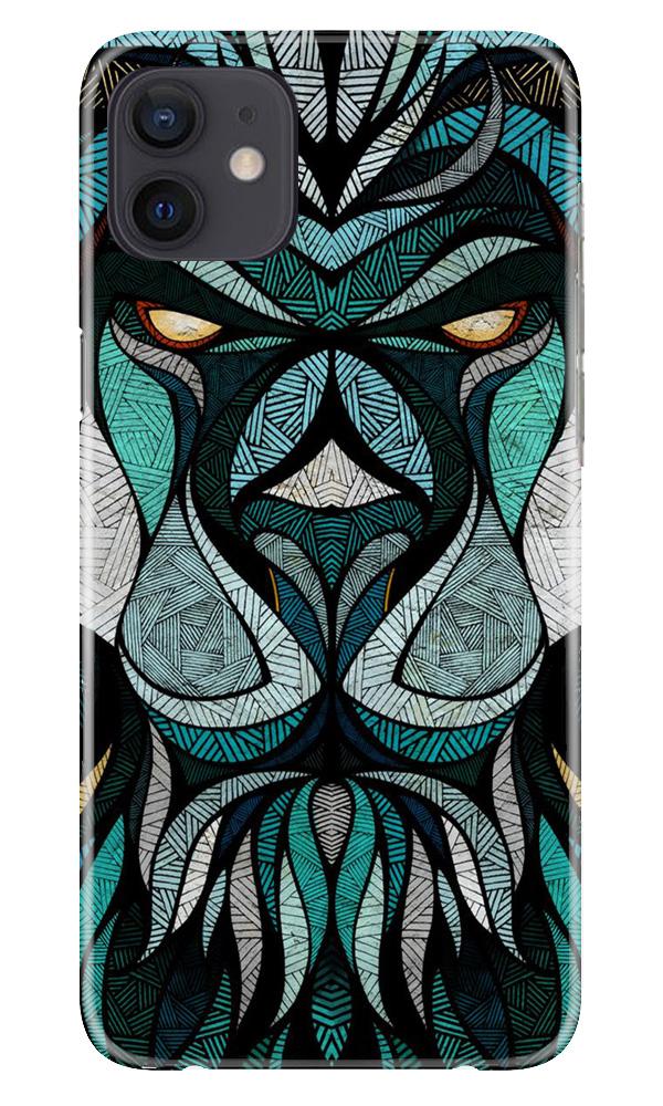 Lion Mobile Back Case for iPhone 12 (Design - 97) Lion Case for iPhone 12