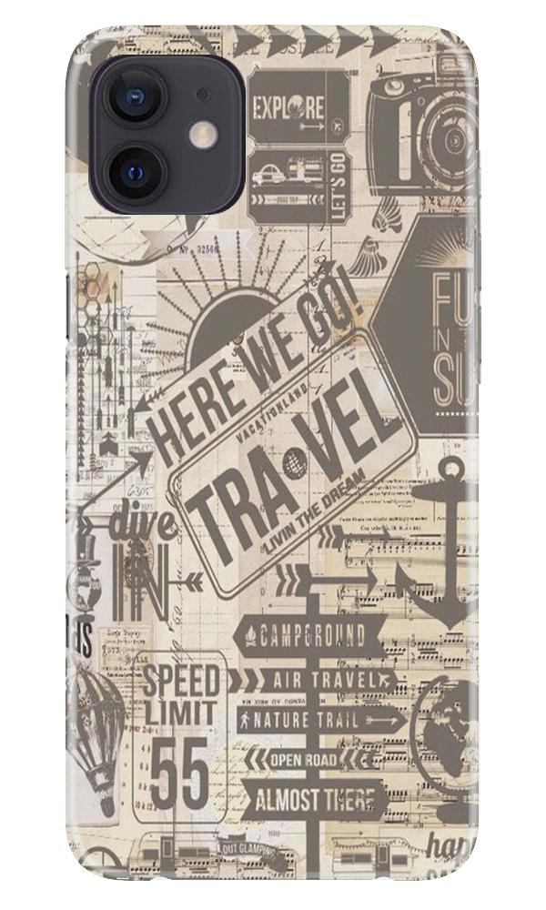 Travel Mobile Back Case for iPhone 12 Mini (Design - 104) Travel Case for iPhone 12 Mini (Design - 104)